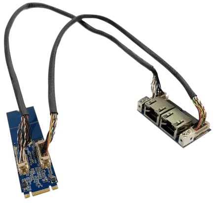 MEC-LAN-2002i LAN-Modul mit RJ45-Schnittstellen und Kabeln MEC-LAN-2002i LAN-Modul mit RJ45-Schnittstellen und Kabeln