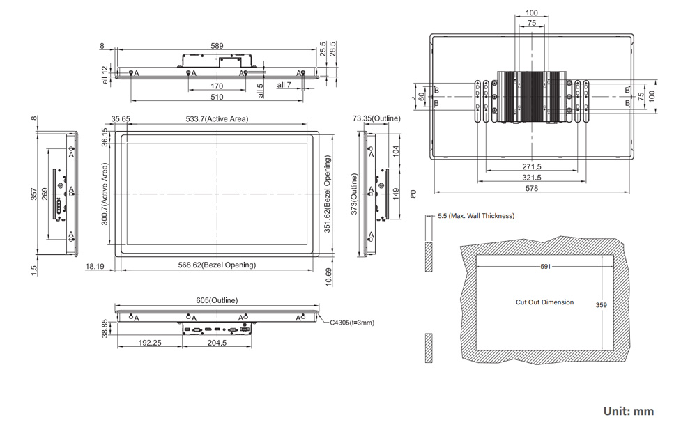 CV-W124C-R11/M1101-R10 Industriemonitor5 CV-W124C-R11/M1101-R10 Industriemonitor5