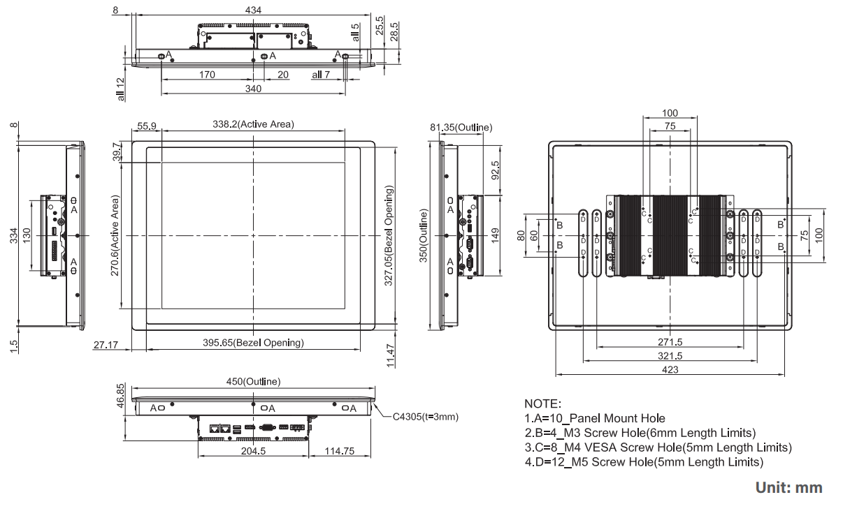 PPC CS-117C-R11/P1301-X7425E-R10 Dim 2 PPC CS-117C-R11/P1301-X7425E-R10 Dim 2