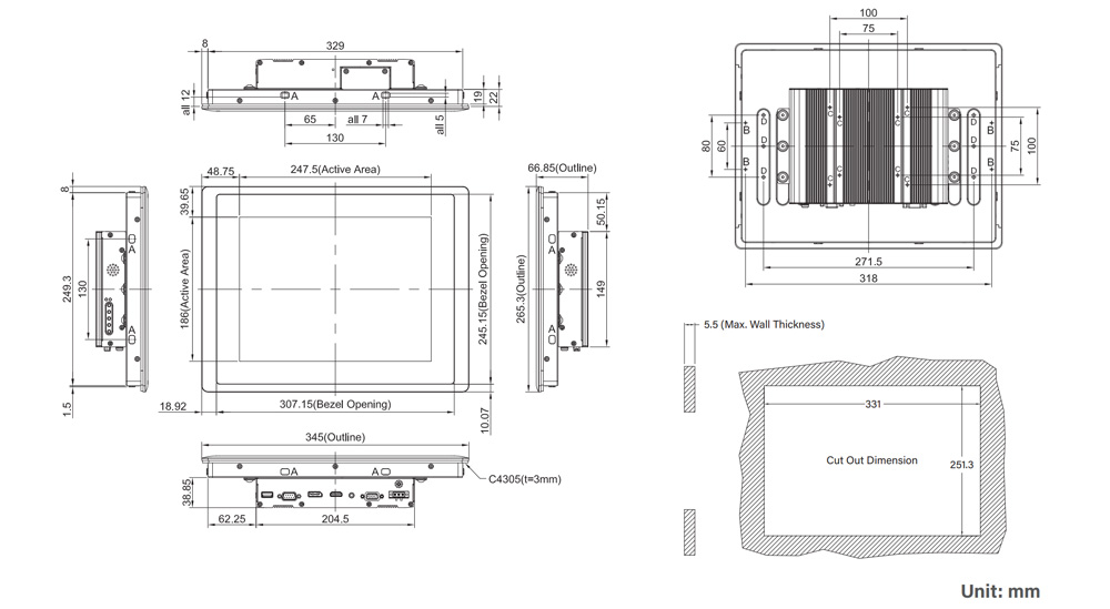 CV-112HC-R11/M1101-R10 Industriemonitor5 CV-112HC-R11/M1101-R10 Industriemonitor5