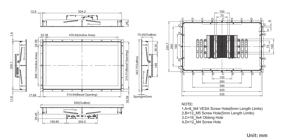 CO-W121C-R10/M1101-R10 Industriemonitor5 CO-W121C-R10/M1101-R10 Industriemonitor5