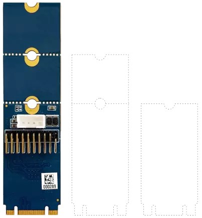MEC-USB-2002C USB-Modul dimensions