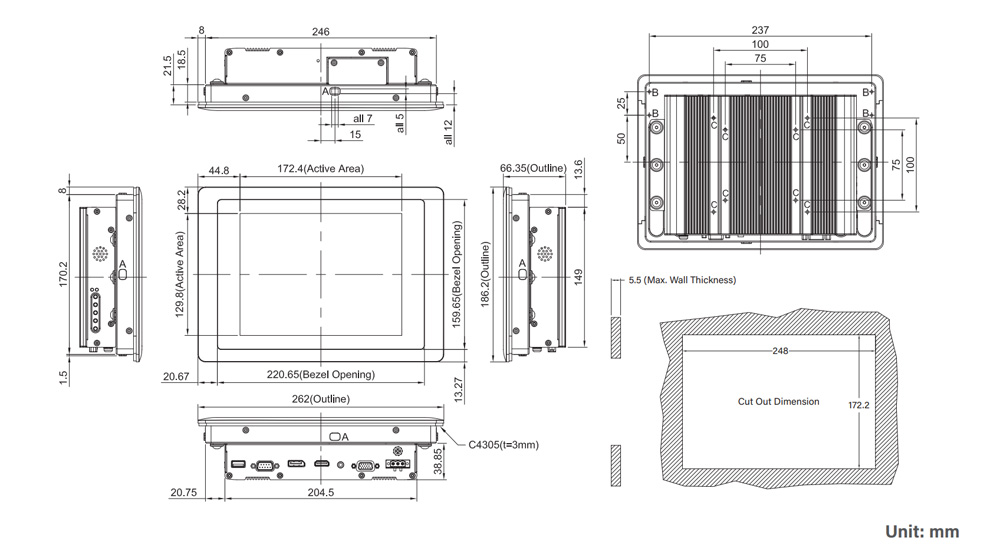 CV-108C-R11/M1101-R10 Industriemonitor 4 CV-108C-R11/M1101-R10 Industriemonitor 4