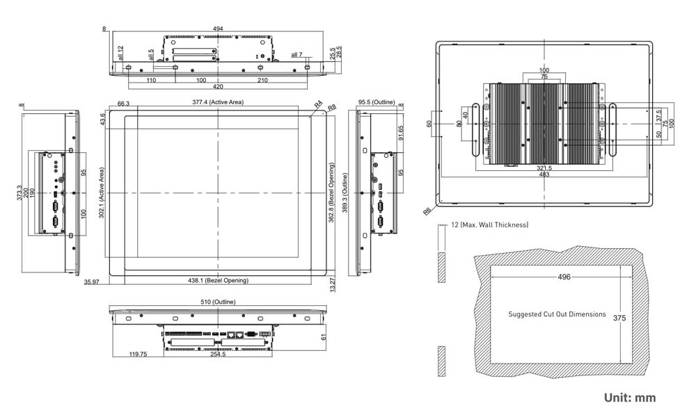 PPC CV-119C-R11/P2102E-i5-R10 Skizze 2 PPC CV-119C-R11/P2102E-i5-R10 Skizze 2