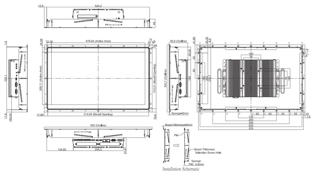 PPC CO-W121C-R10/P2102E-i3-R10 2-Skizze PPC CO-W121C-R10/P2102E-i3-R10 2-Skizze