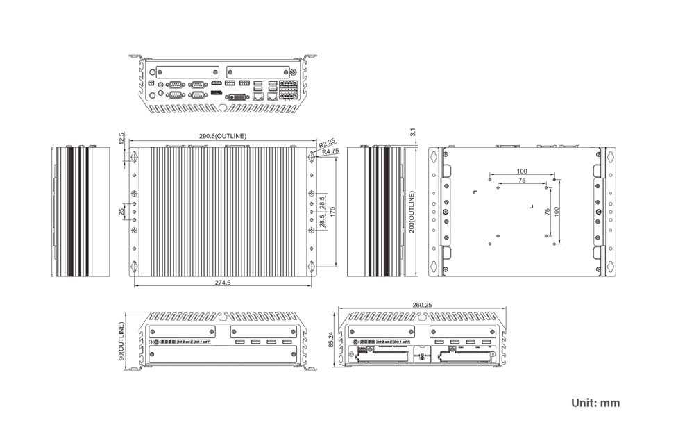 Embedded PC GM-1000 GPU-Computer Skizze2 Embedded PC GM-1000 GPU-Computer Skizze2