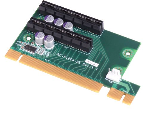 Riser Card RC-E8E8-R10 oben links Riser Card RC-E8E8-R10 oben links