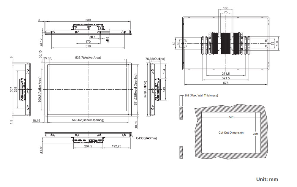 CV-W124C-R11/P1201-X6425E-R10 PPC In-Out CV-W124C-R11/P1201-X6425E-R10 PPC In-Out